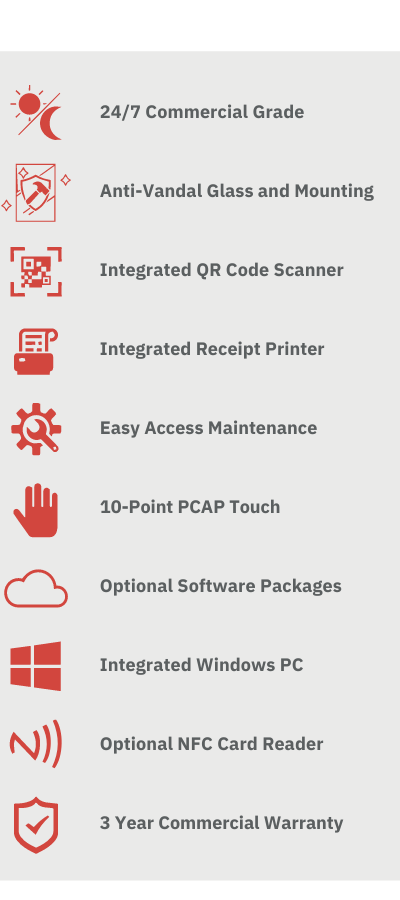 27 Inch PCAP Self Service Kiosk 10